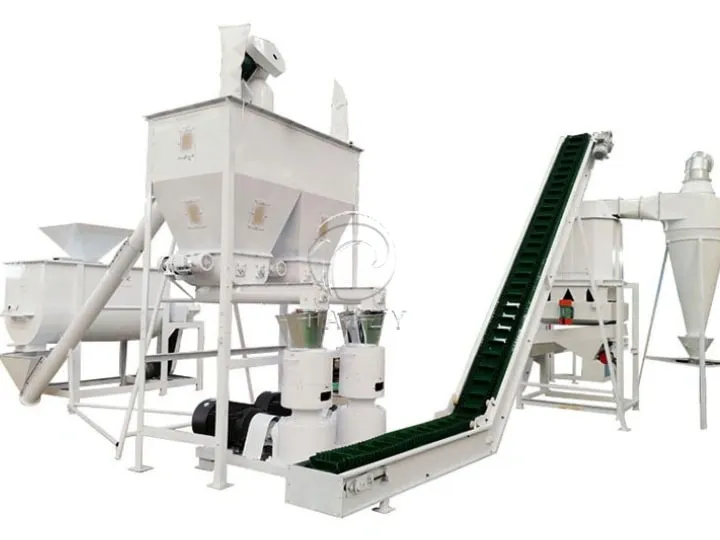 Cattle feed pellet production line