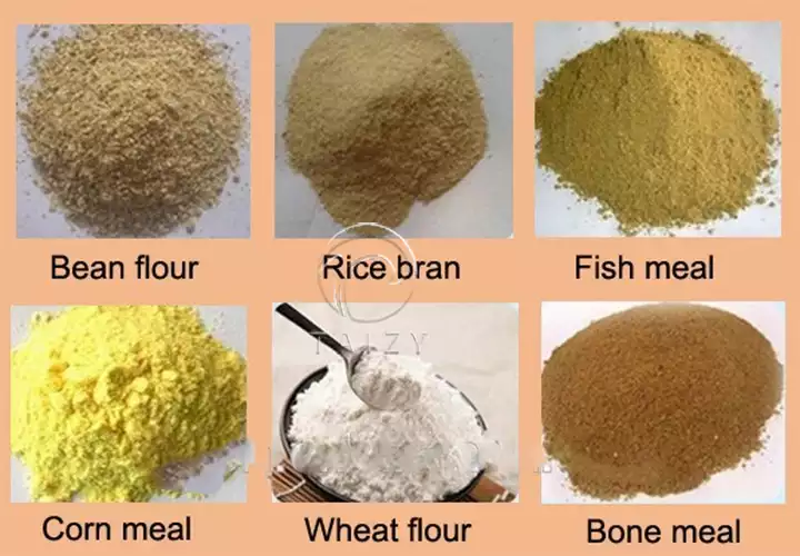 Raw materials for fish feed production